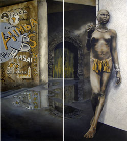 Verna du Toit - Tribal lounge (diptych)